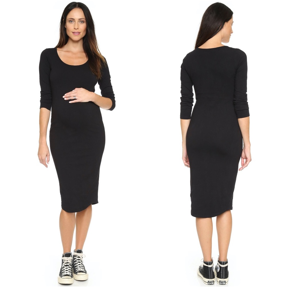 Monrow 3/4 Sleeve Maternity Dress